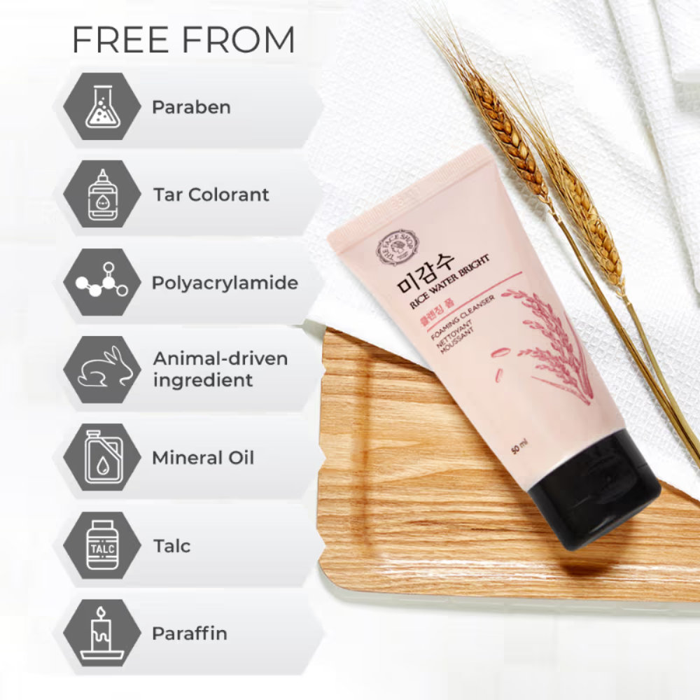 The Face Shop Glow Starter Kit with Headband and Free Rice Water Cleanser