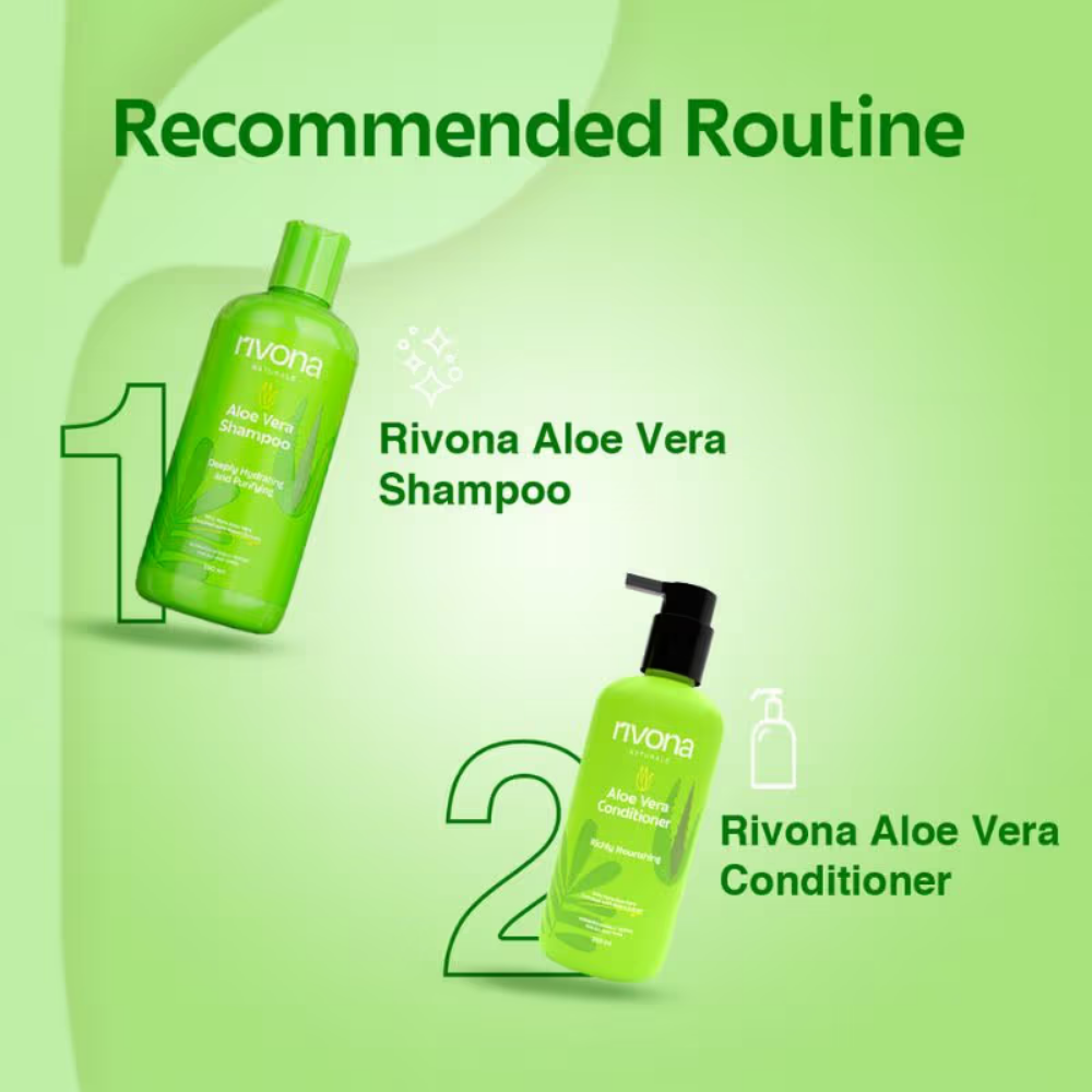 Rivona Naturals Aloe Vera Conditioner With Avocado- Dry And Frizzy Hair, Sulphate and Paraben free