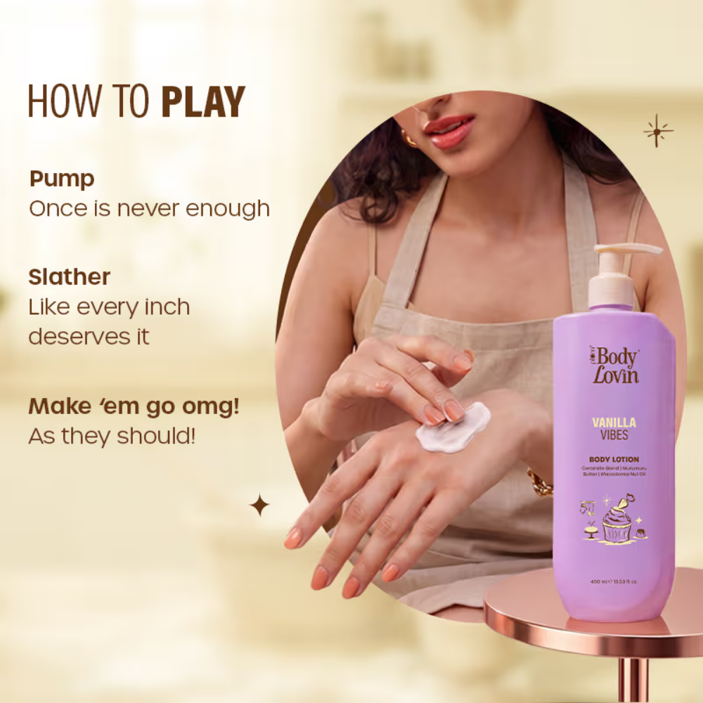 Plum BodyLovin Vanilla Vibes Body Lotion Nourishing & Barrier-Repairing Velvety Cream Formula