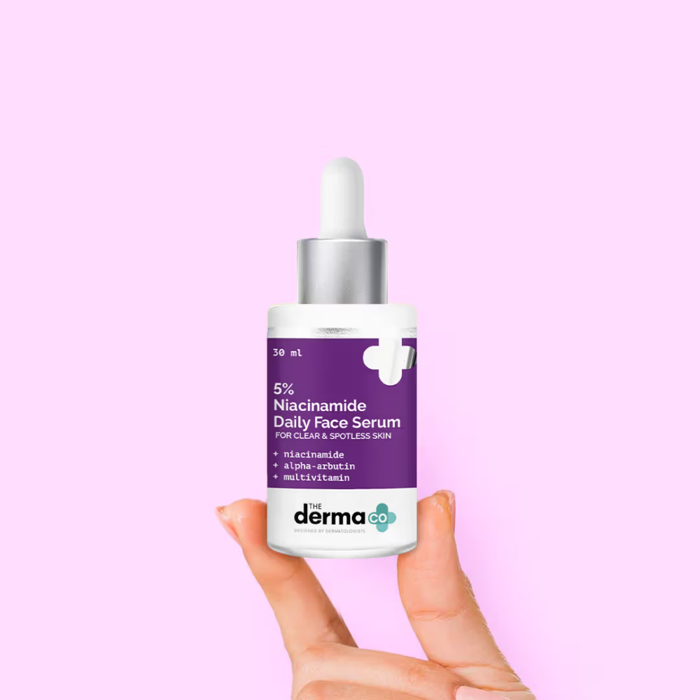The Derma Co 5% Niacinamide Face Serum With Alpha Arbutin & Multivitamin For Clear & Spotless Skin