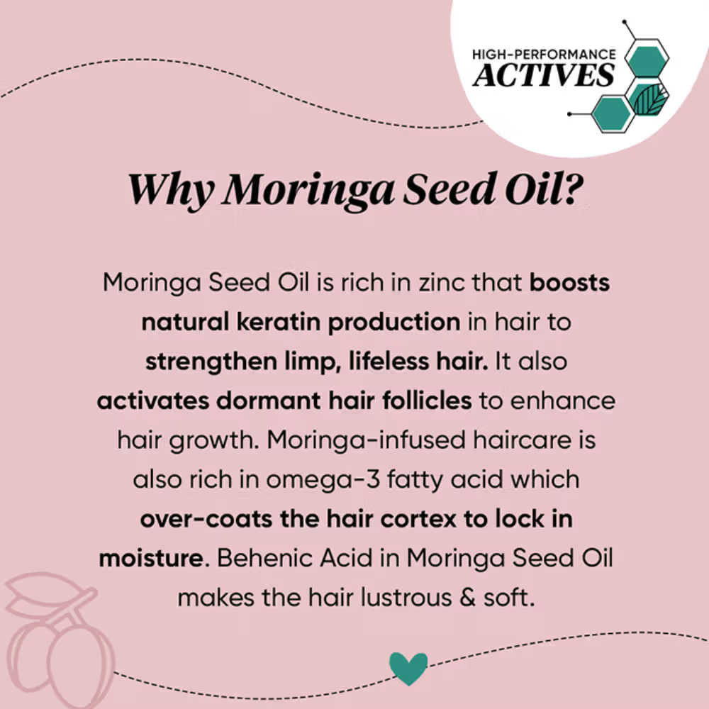 Dot & Key Moringa & Argan Hairfall Control Shampoo, With Pea Peptide & Cysteine, Sulphate-Free