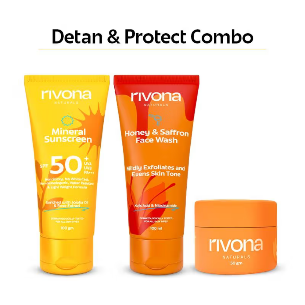 Rivona Naturals Detan & Protect CMS Combo
