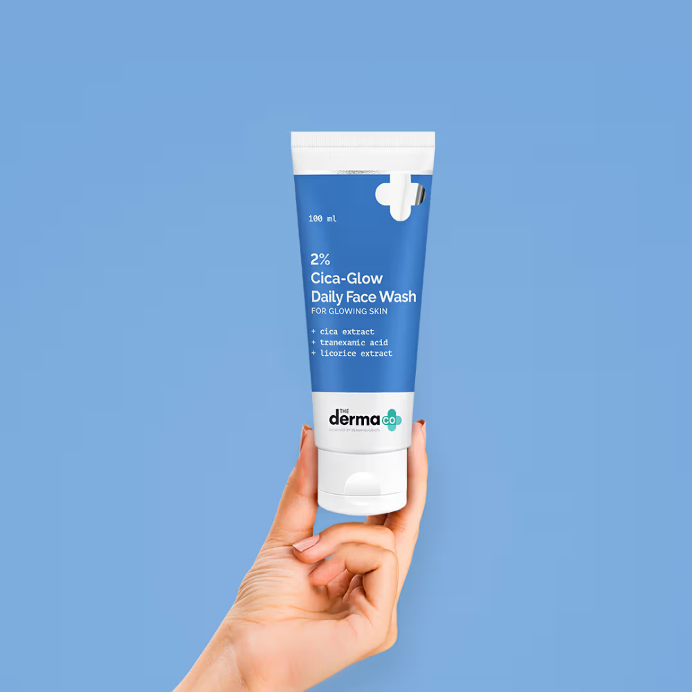 The Derma Co 2% Cica-glow Face Wash With Tranexamic Acid & Licorice Extract For Glowing Skin
