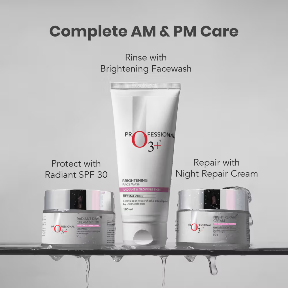 O3+ Radiant Day Cream Moisturiser SPF30 for Brightening & Glowing Skin | All Skin Types