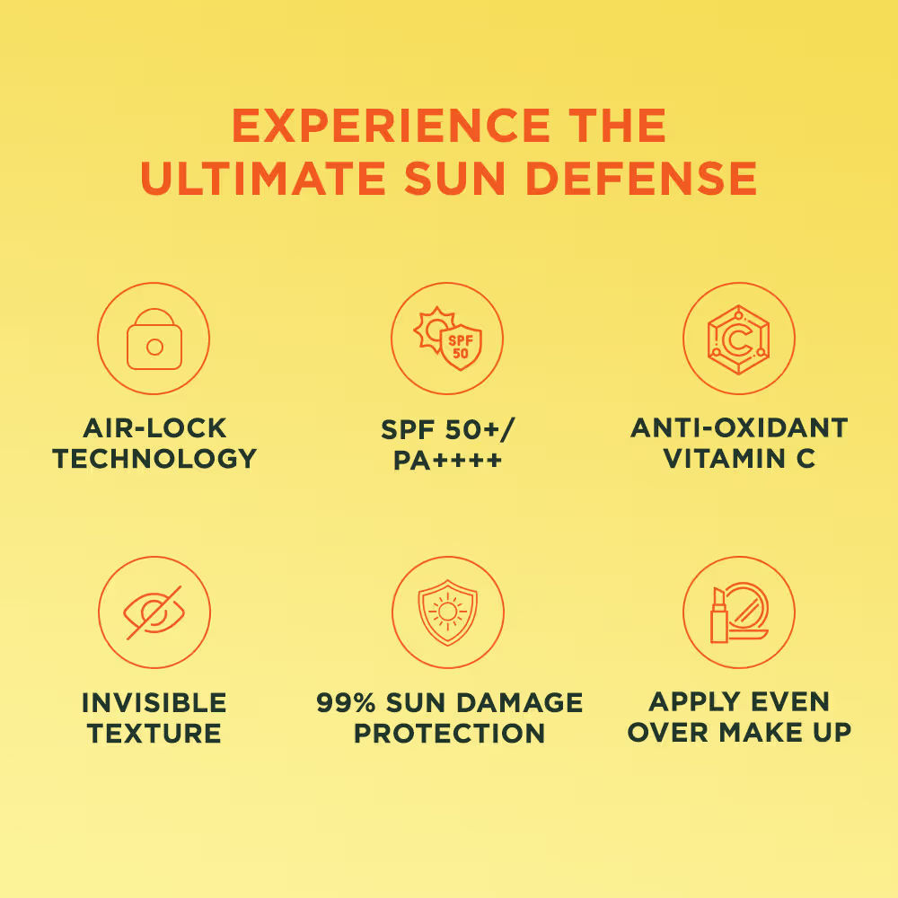 Garnier Super UV Invisible Air Mist Spray Sunscreen SPF50 PA++++ For UVA/B, Over Makeup Spray, No White Cast