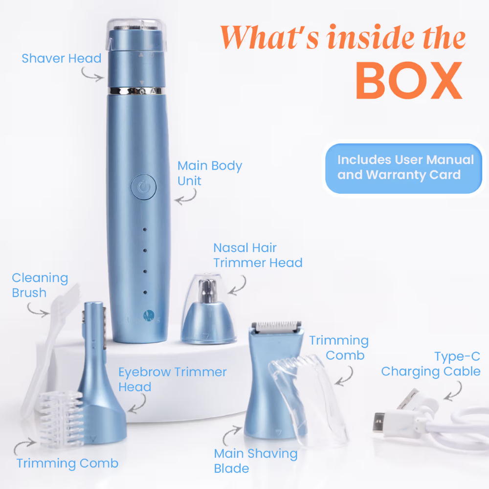 UrbanYog 7-In-1 Women Multipurpose Body, Face & Bikini Trimmer