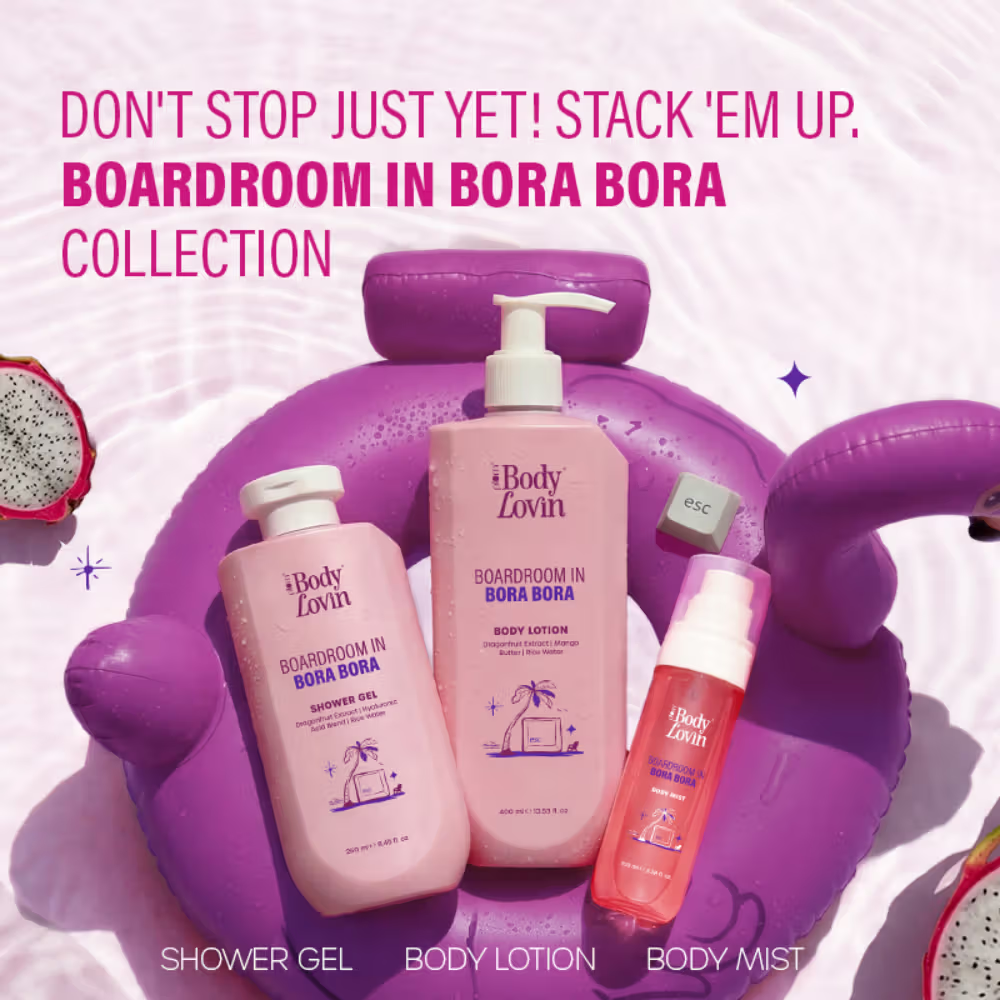 Plum BodyLovin’ Boardroom In Bora Bora Shower Gel, Hydrating & Brightening Body Wash