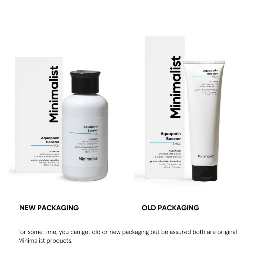 Minimalist 5% Aquaporin Booster Face Wash With Hyaluronic Acid For Dry Skin