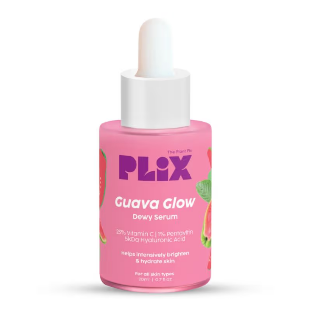 Plix 23% Vitamin C Guava Face Serum With Hyaluronic Acid & Pentavitin For Glowing Complexion