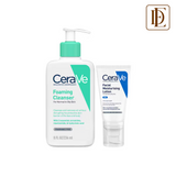 CeraVe Facewash & PM Moisturizer Combo with Ceramides - Evening Routine for Oily Skin