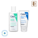 CeraVe Facewash & Moisturizer Combo with Ceramides - Daily Skincare Routine For Normal To Oily Skin