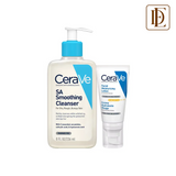 CeraVe Salicylic acid Face Wash & AM lotion with SPF 50, Exfoliation & Sun protection - Pack of 2