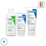 CeraVe Morning Skincare Combo of Facewash, Moisturizer, SPF 50- Routine for Normal To Dry Skin