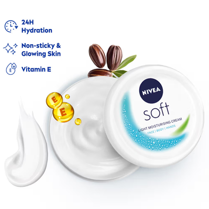NIVEA Soft Vit E Light Non Sticky Face Moisturiser Cream