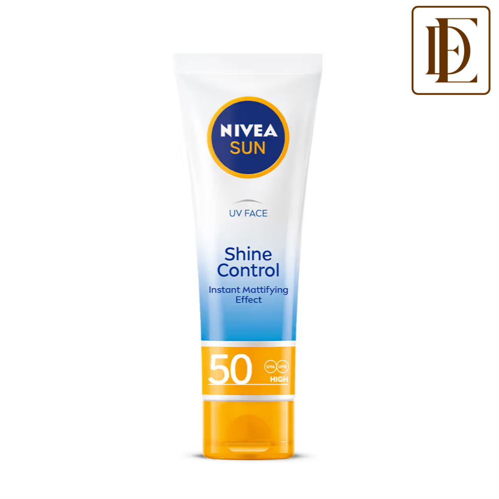 NIVEA Sun Shine Control SPF 50 Sunscreen Ultra Matte, No White Cast, Instant UV Protection
