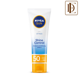 NIVEA Sun Shine Control SPF 50 Sunscreen Ultra Matte, No White Cast, Instant UV Protection
