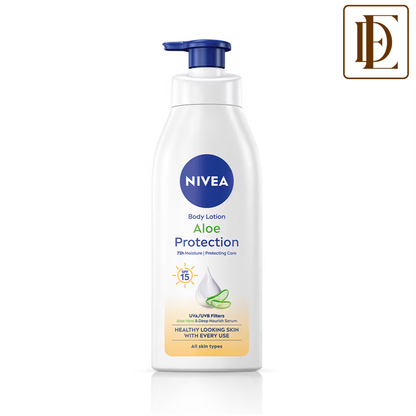 NIVEA Sunscreen lotion with SPF 15 & ALOEVERA- 5 in 1 COMPLETE CARE for 48H Moisturization
