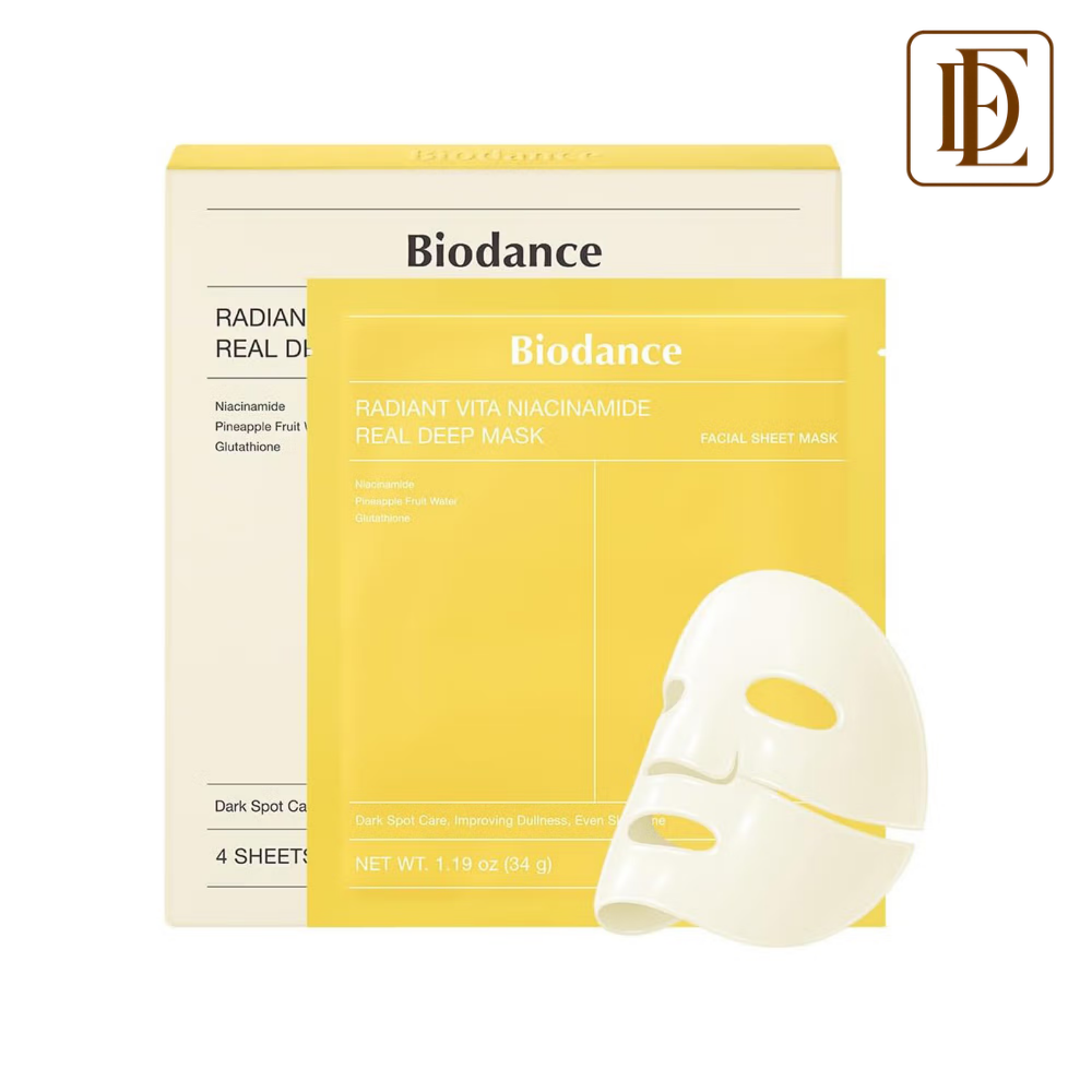 Biodance Radiant Vita Niacinamide Real Deep Mask - Pack of 4