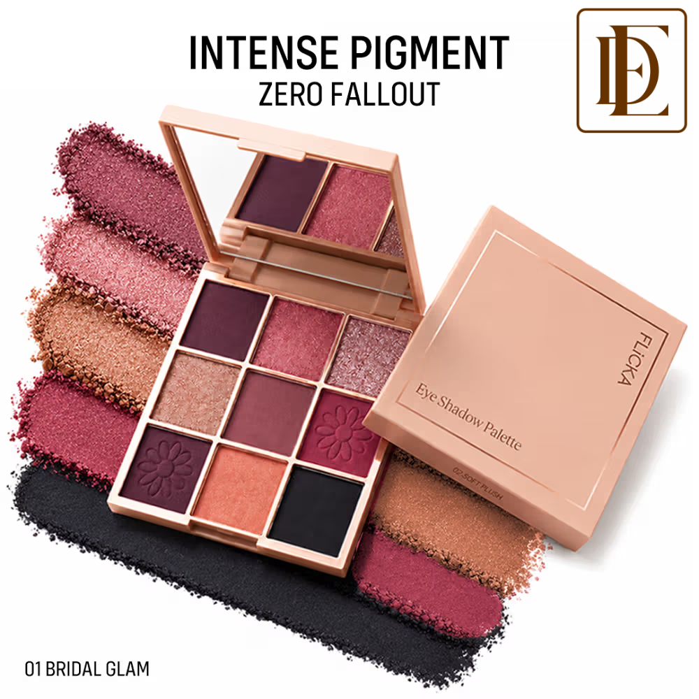 FLiCKA Eye Shadow Palette Intense Pigment Long Lasting Ultra Smooth