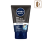NIVEA MEN Face Wash, All in 1 Charcoal, to Detoxify & Refresh Skin with 10x Vitamin C Effect