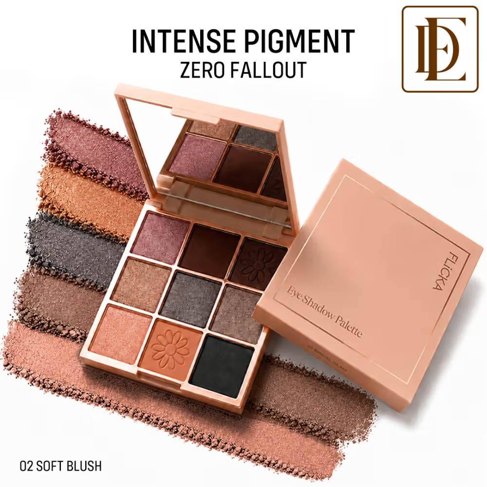 FLiCKA Eye Shadow Palette Intense Pigment Long Lasting Ultra Smooth