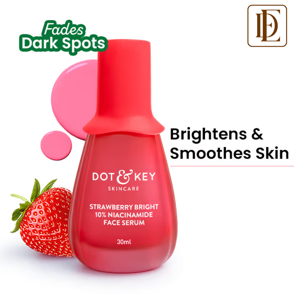 Dot & Key Strawberry Bright 10% Niacinamide Face Serum, Brightens & Smoothes Skin, All Skin Types