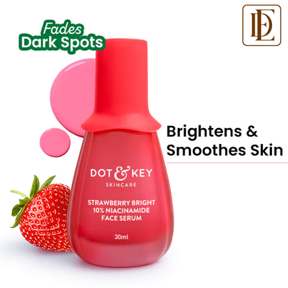 Dot & Key Strawberry Bright 10% Niacinamide Face Serum, Brightens & Smoothes Skin, All Skin Types