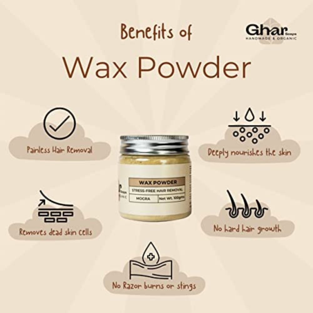 Ghar Soaps Organic Hair Removal Wax Powder