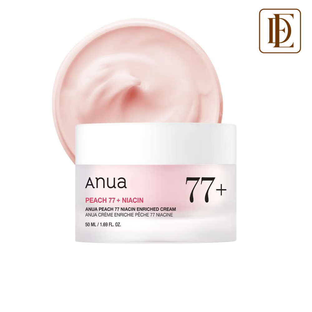 Anua Peach 77 Niacin Enriched Cream with Collagen, Niacinamide & Ceramide for Firming & Moisturizing