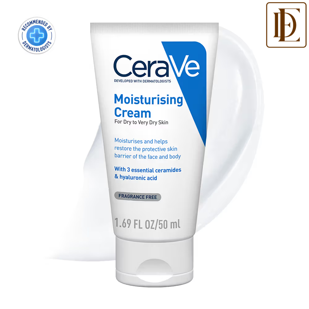 CeraVe Moisturizer Cream For Dry Skin With Ceramides & Hyaluronic Acid For Barrier Repair