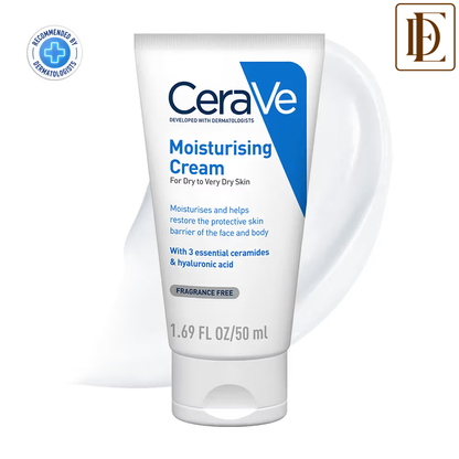 CeraVe Moisturizer Cream For Dry Skin With Ceramides & Hyaluronic Acid For Barrier Repair