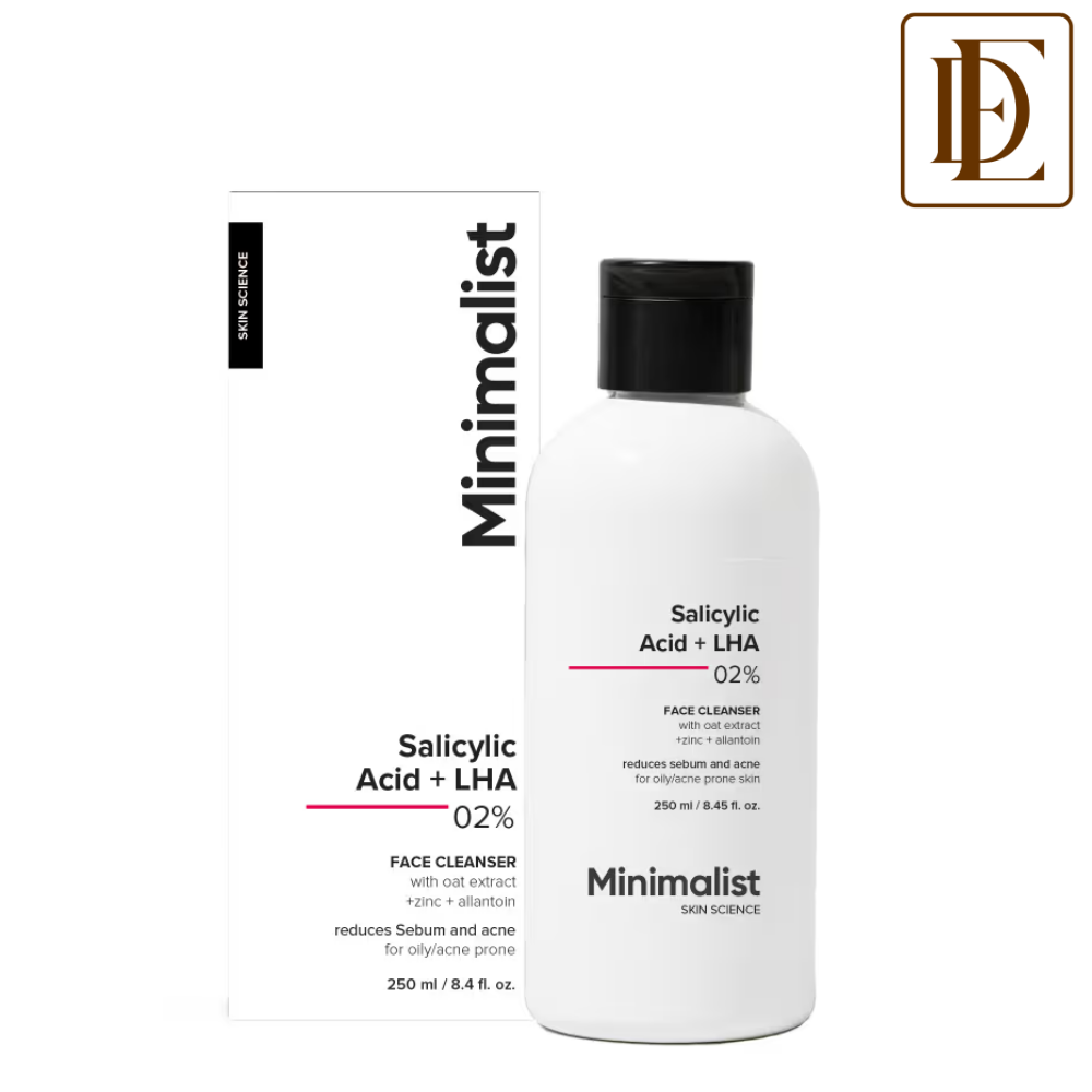 Minimalist 2% Salicylic Acid + LHA Face Cleanser With Zinc For Reducing Sebum & Acne