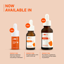 Plum Mandarin & 15% Vitamin C Glow Face Serum Dermat Tested To Fight Dark Spots & Dull Skin