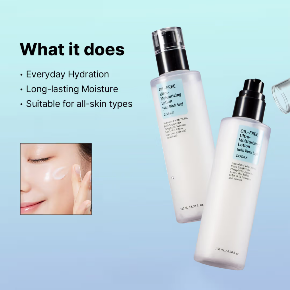 Cosrx Oil Free Ultra Moisturizing Lotion With Birch Sap