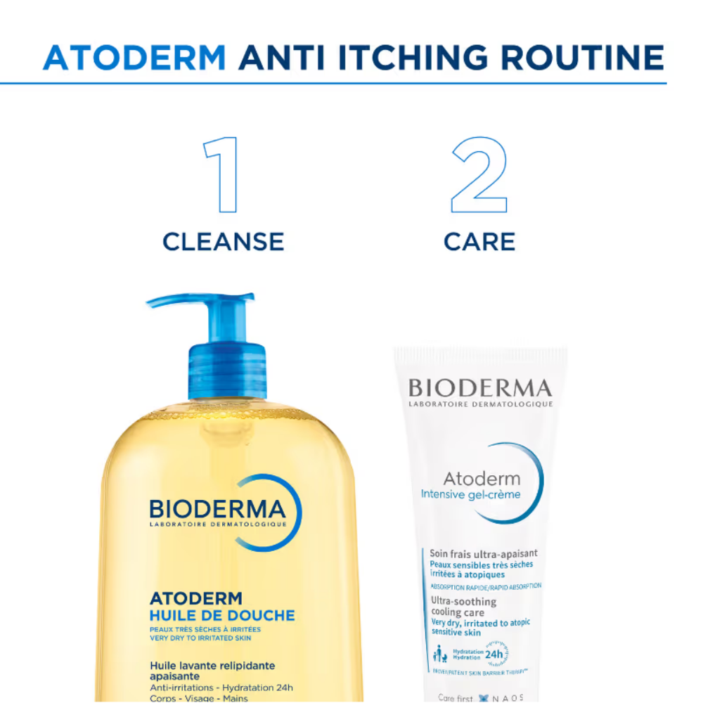 Bioderma Atoderm Intensive Gel Creme Moisturizer - Lightweight & Non Greasy - Dry Skin