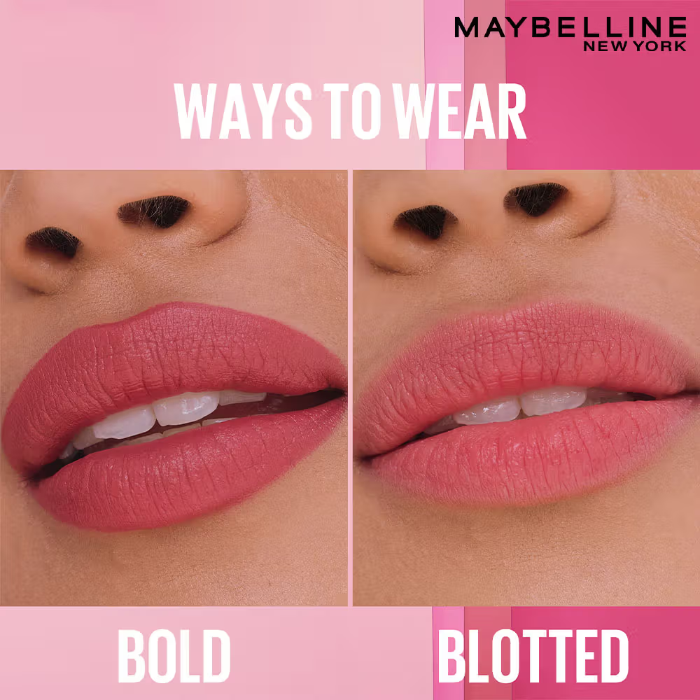 Maybelline Serum Matte Lipstick - 8Hr hydration, One-Swipe Bold Color