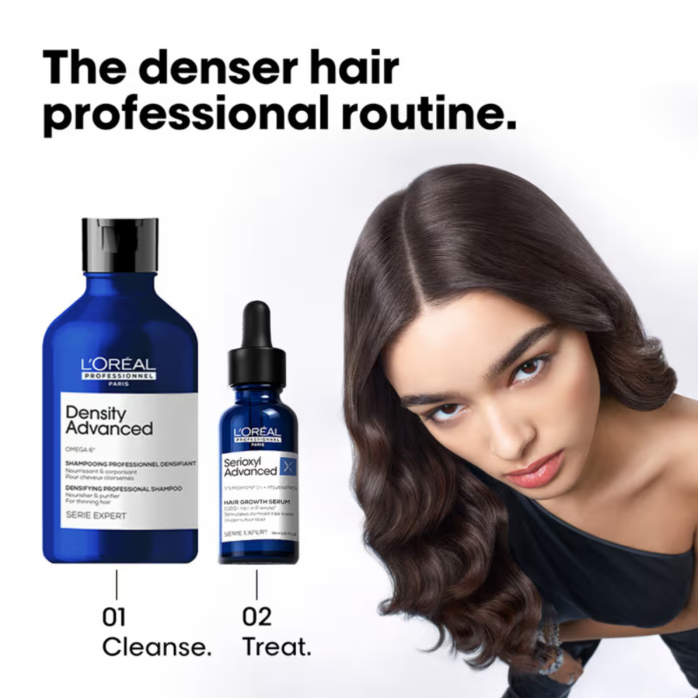 L'Oréal Professionnel Density Advanced Shampoo & Serioxyl Advanced Leave-In Serum Combo