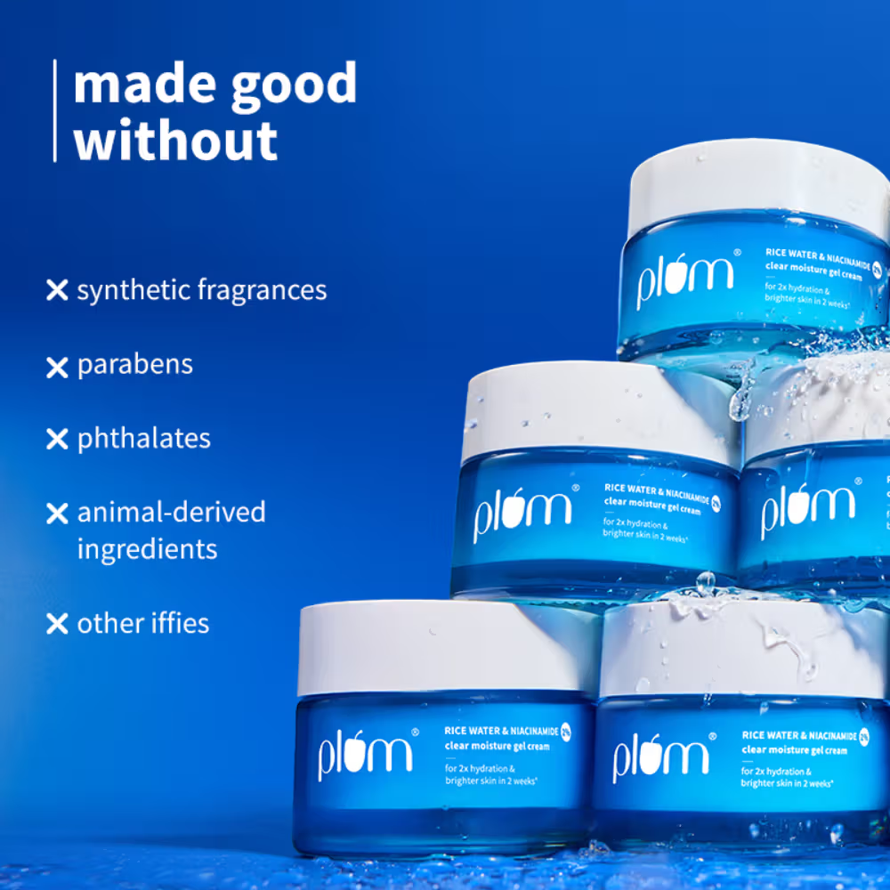 Plum 2% Niacinamide & Rice Water Brightening Gel Cream