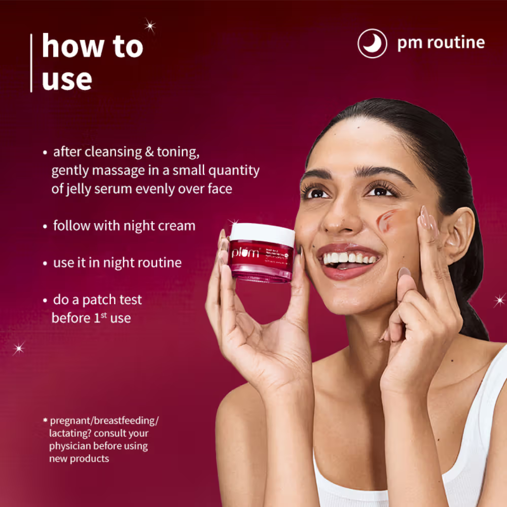 Plum Black Rice & Niacinamide-TXA 10% Night Clarity Jelly Serum