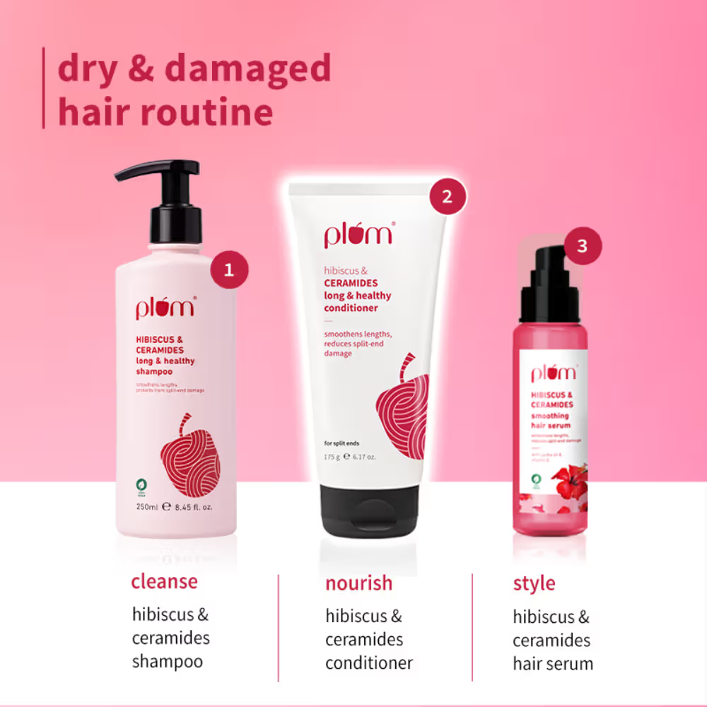 Plum Hibiscus & Ceramides Conditioner For Healthy - Long Hair