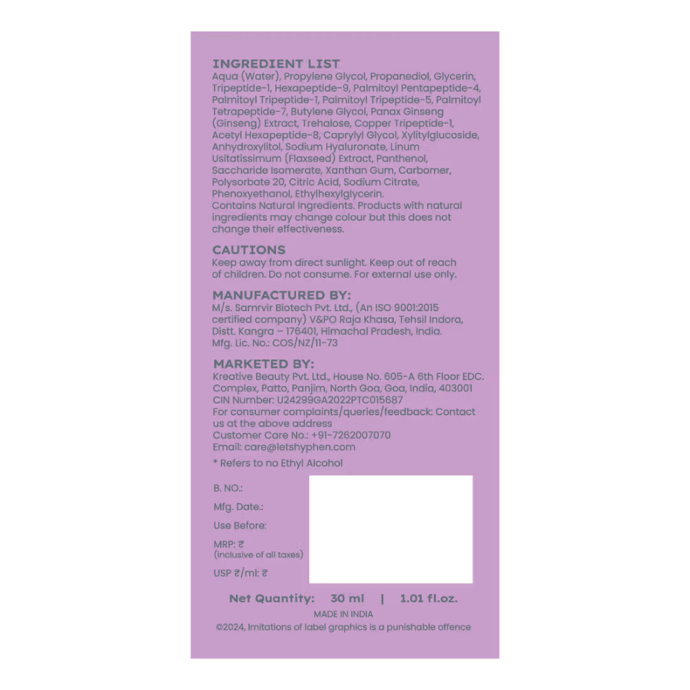 Hyphen 10% Power Peptide Cocktail Serum