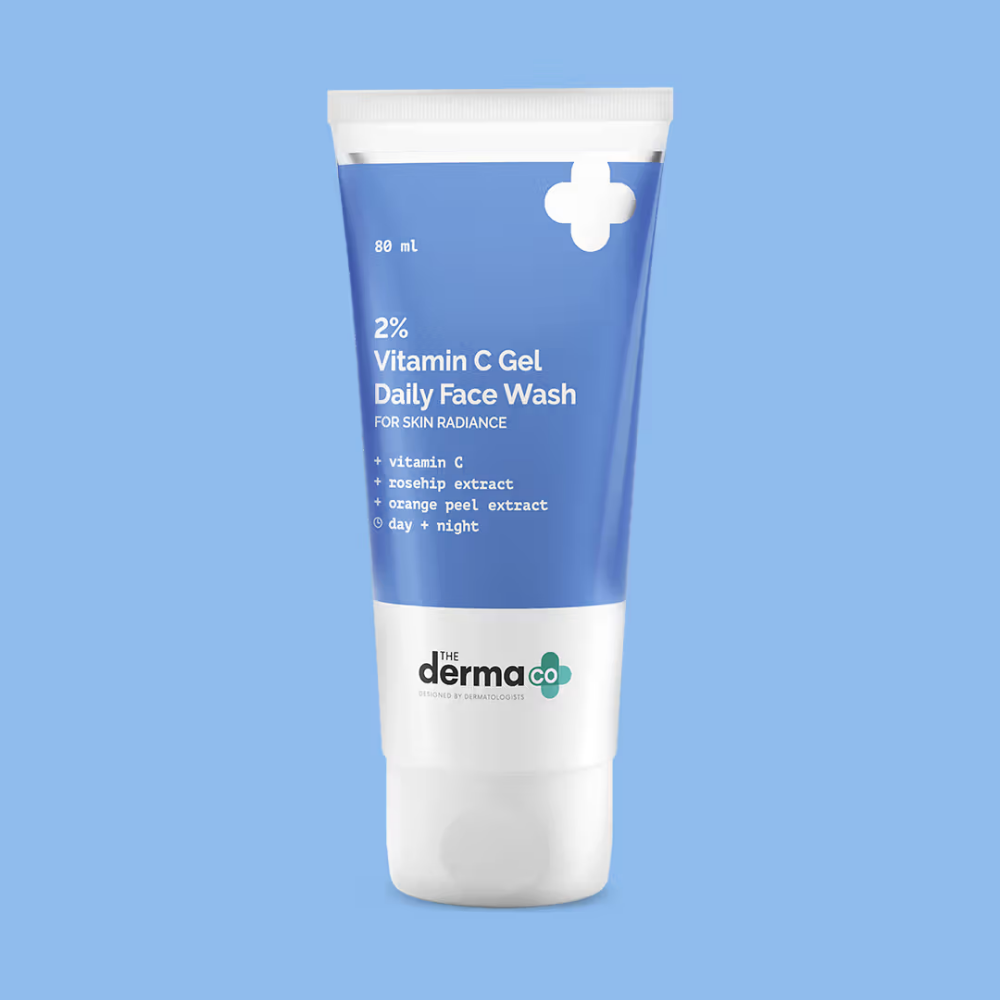 The Derma Co 2% Vitamin C Gel Daily Face Wash With Rosehip & Orange Peel Extract