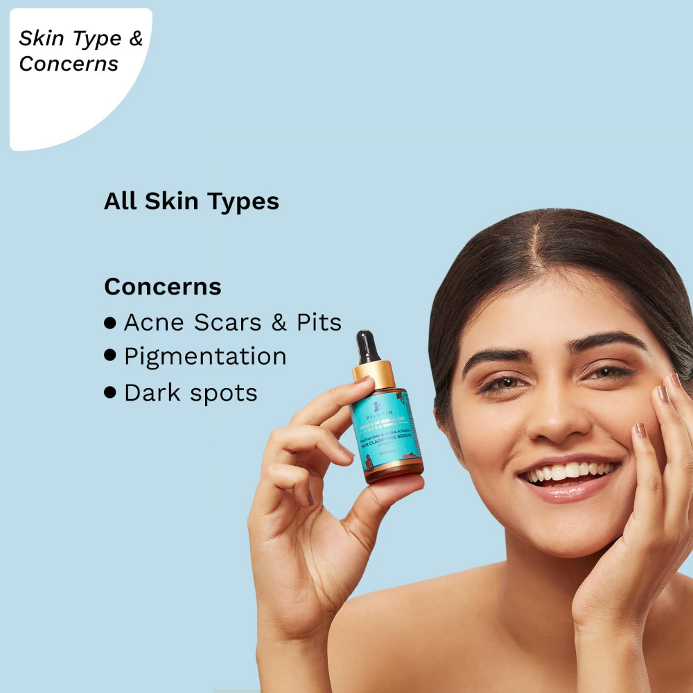 Pilgrim Skin Clarifying Serum With Niacinamide & Alpha Arbutin