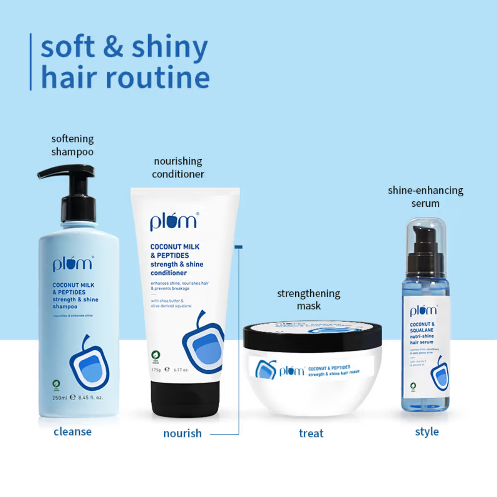 Plum Coconut Milk & Peptides Conditioner For Soft- Shiny Hair