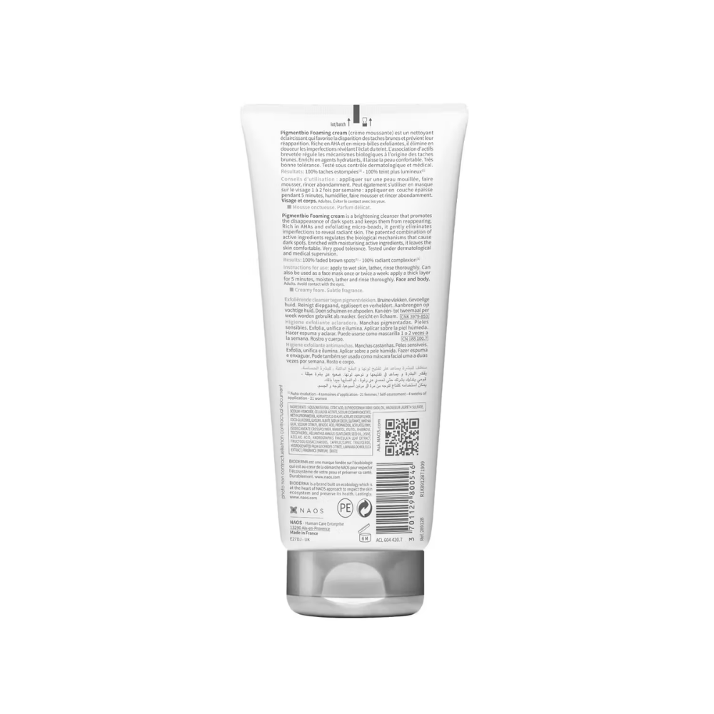 Bioderma Pigmentbio Foaming Cream Brightening Exfoliating Cleanser