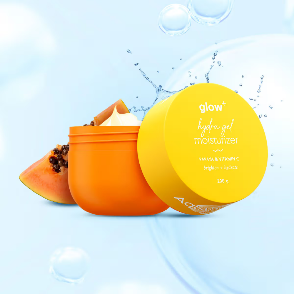 Aqualogica Glow+ Hydra Gel Moisturizer With Papaya & Vitamin C For 24 Hour Intense Hydration