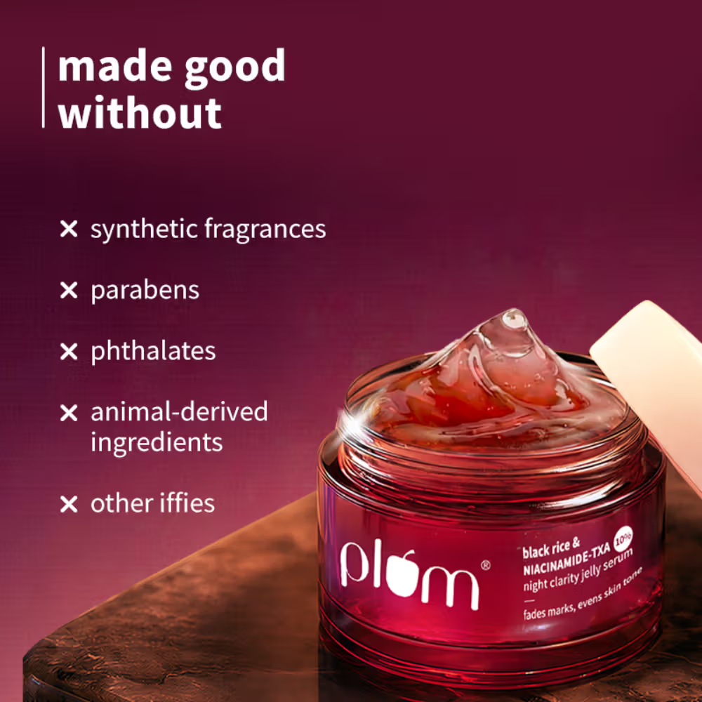 Plum Black Rice & Niacinamide-TXA 10% Night Clarity Jelly Serum