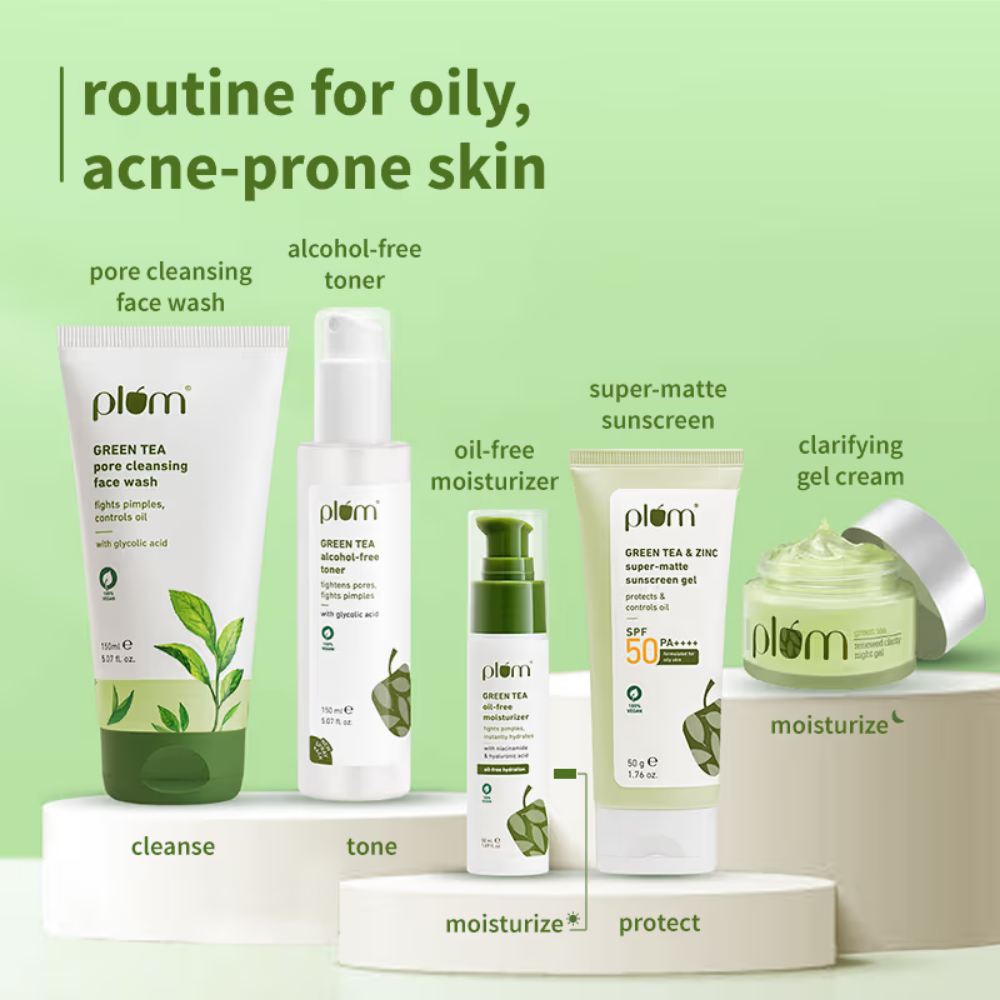 Plum Green Tea Oil-Free Moisturizer With Niacinamide For Oily, Acne Prone Skin
