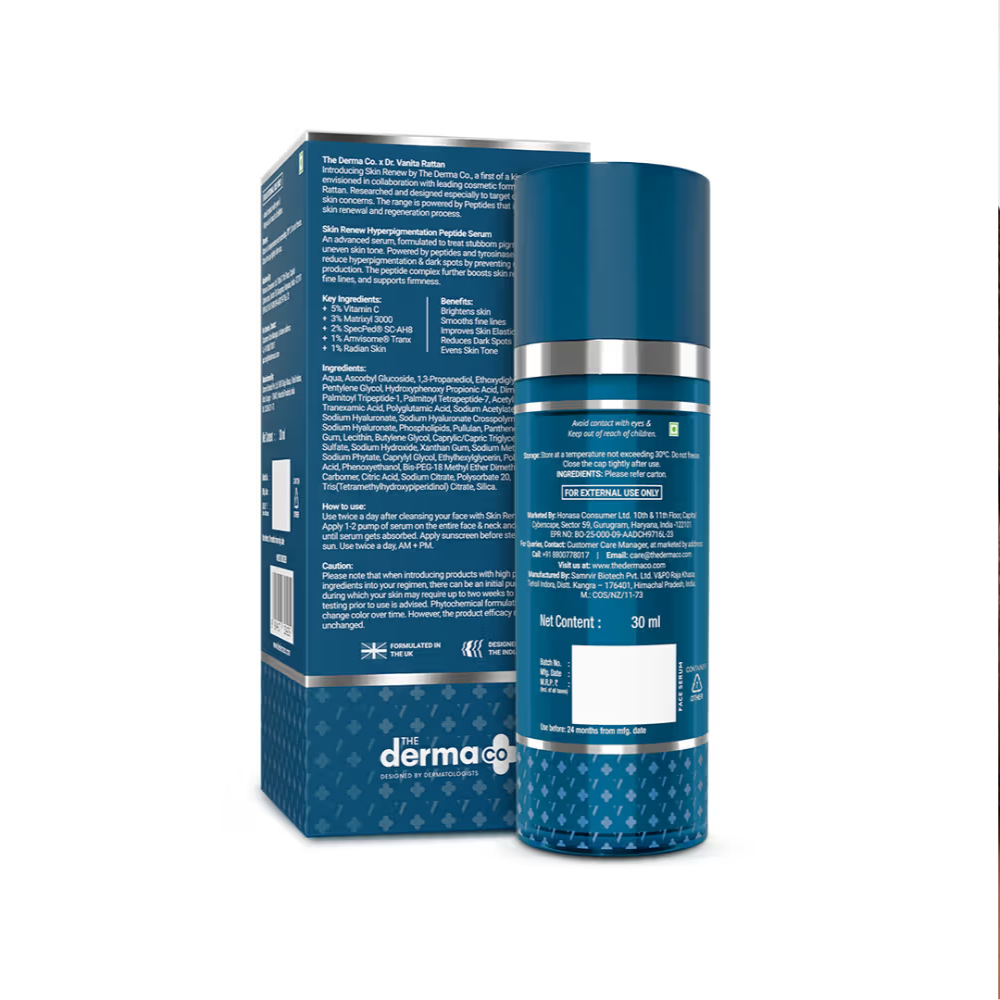 The Derma Co X Dr. V Skin Renew Hyperpigmentation Peptide Serum