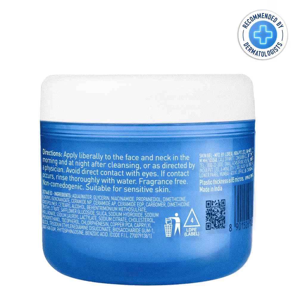 CeraVe HA Water Gel Oil-Free Face Moisturizer with Hyaluronic Acid & Ceramides for Plumpy Hydration